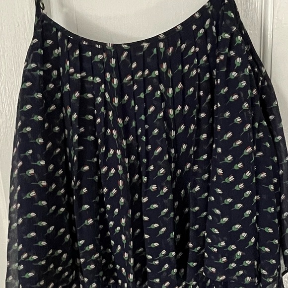girl. By Band of Outsiders Ditsy Tulip Print 100% Silk Dress Size 0 Boho Summer - Picture 6 of 14